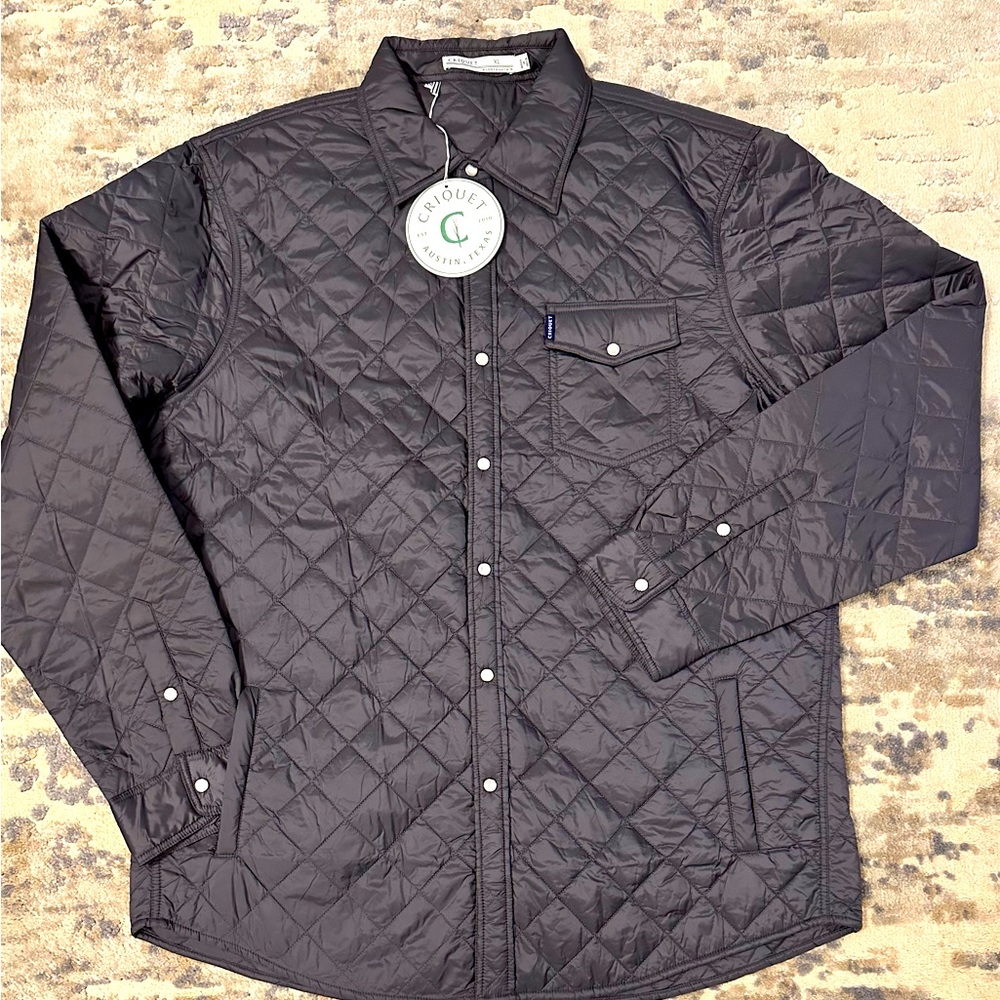 Men’s Criquet Quilted Shacket  NWT Size XL